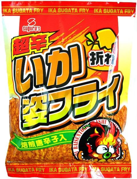 Amazon | スグル 超辛いか姿フライ折れ 120g 1袋 スグル食品 イカ姿